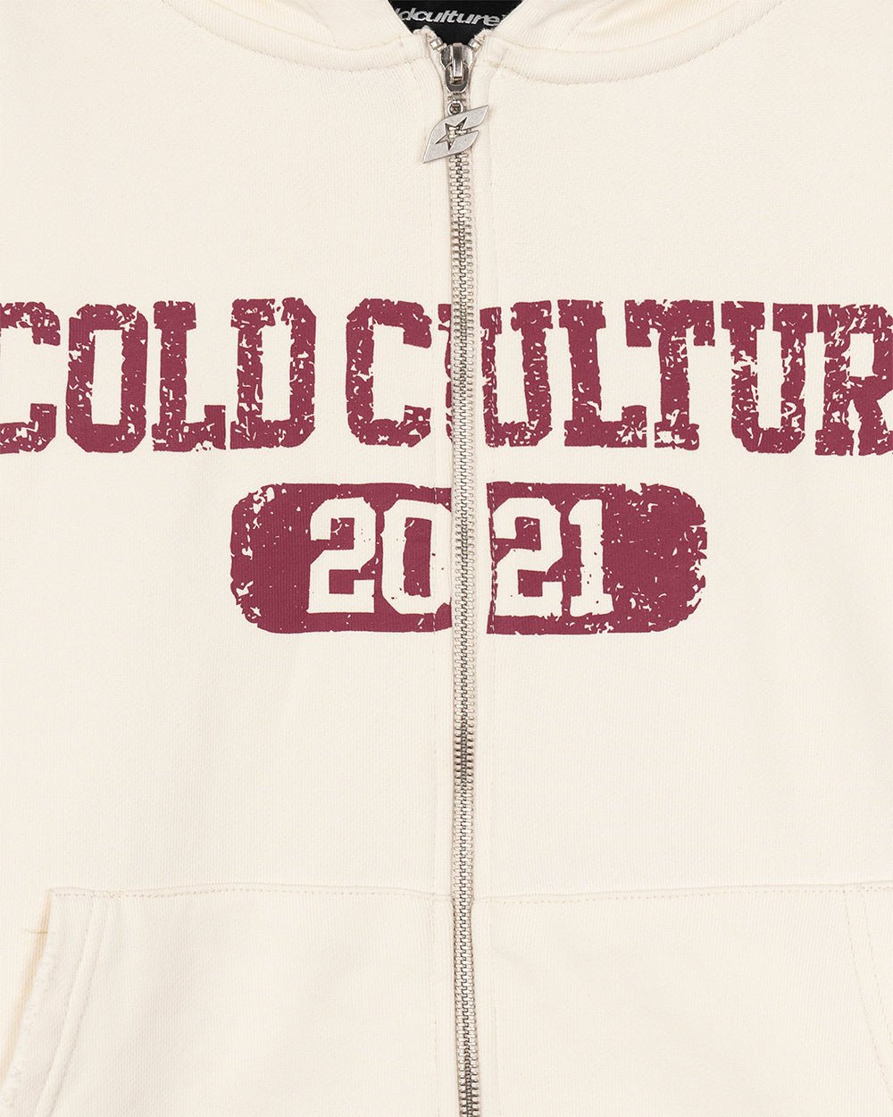 AVIATOR ZIP HOODIE WHITE - Cold Culture