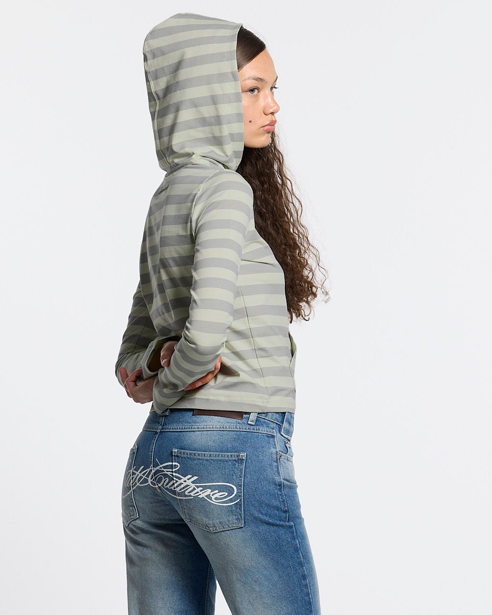BABY SCRIPT HOODIE GREY - Cold Culture #woman