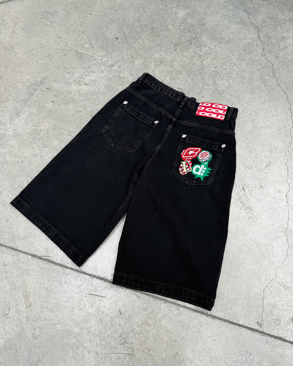 BADGES JORTS BLACK LICORICE - COLD CULTURE