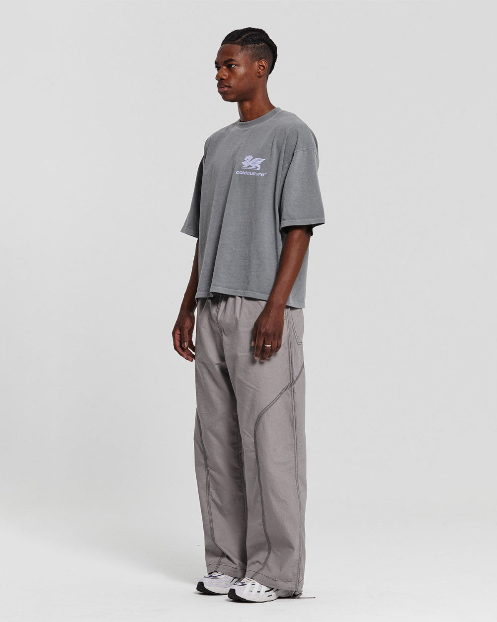 BAGGY RIPSTOP PANTS FADED GREY - COLD CULTURE