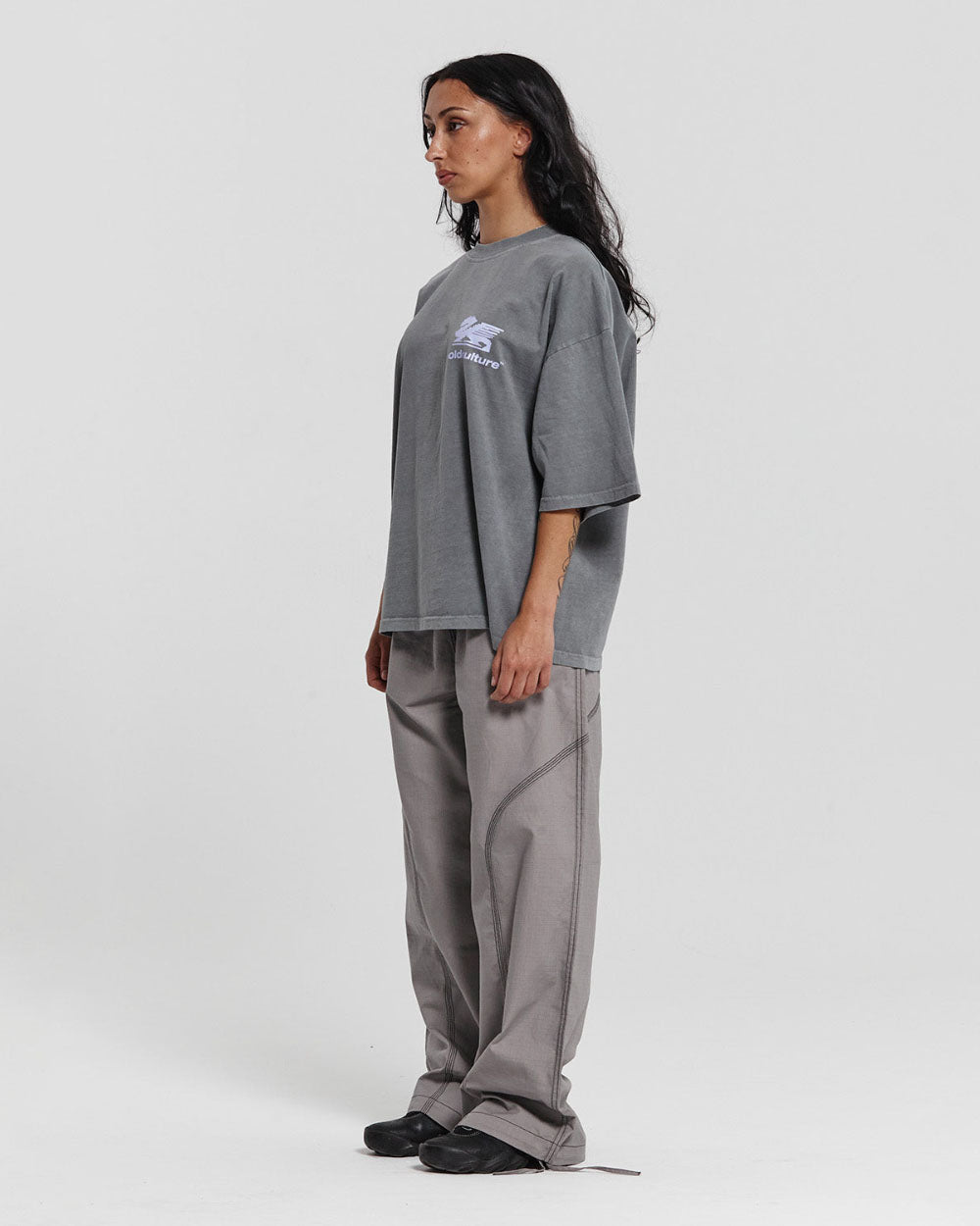 BAGGY RIPSTOP PANTS FADED GREY - COLD CULTURE