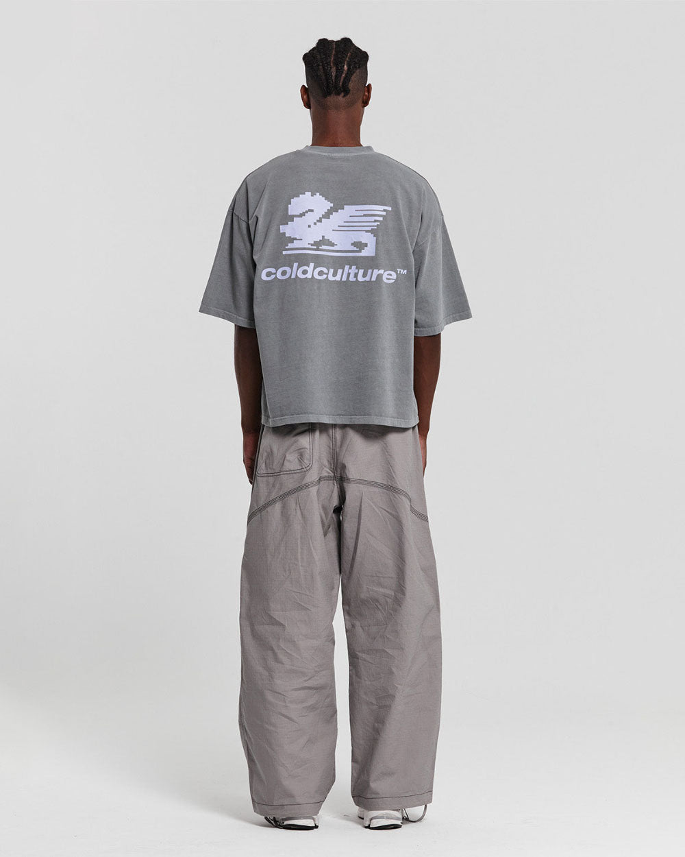 BAGGY RIPSTOP PANTS FADED GREY - COLD CULTURE