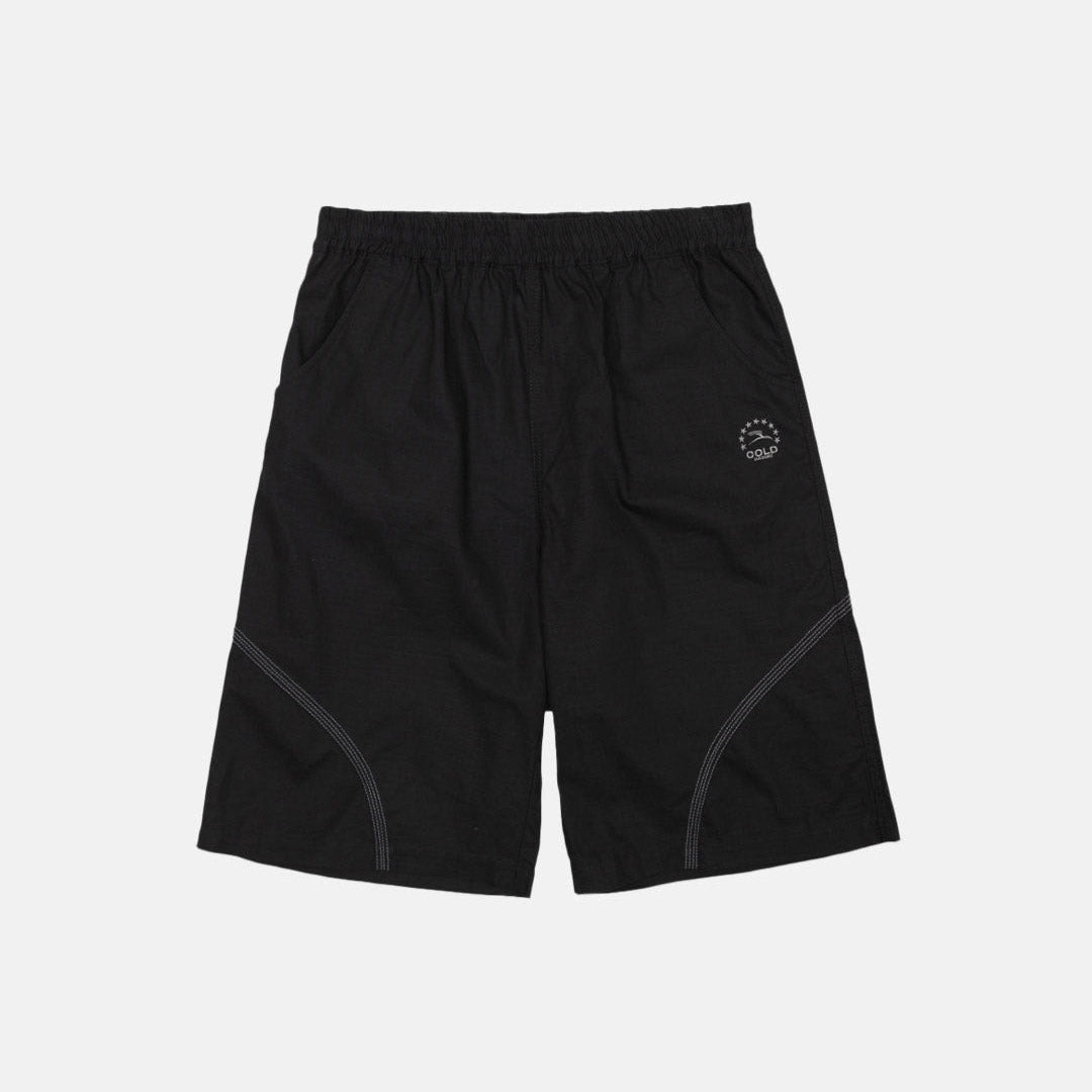 BAGGY RIPSTOP SHORTS BLACK - Cold Culture