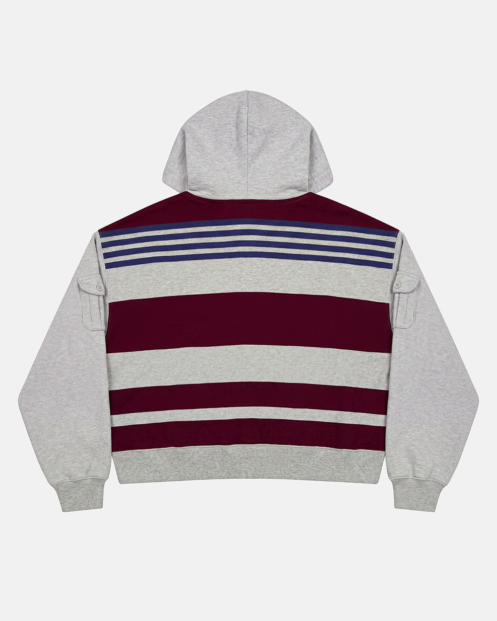 BAIT ZIP KNIT HOODIE HEATHER GREY - Cold Culture