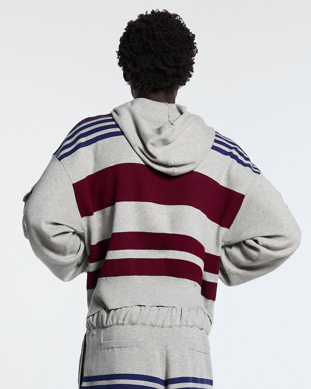 BAIT ZIP KNIT HOODIE HEATHER GREY - Cold Culture