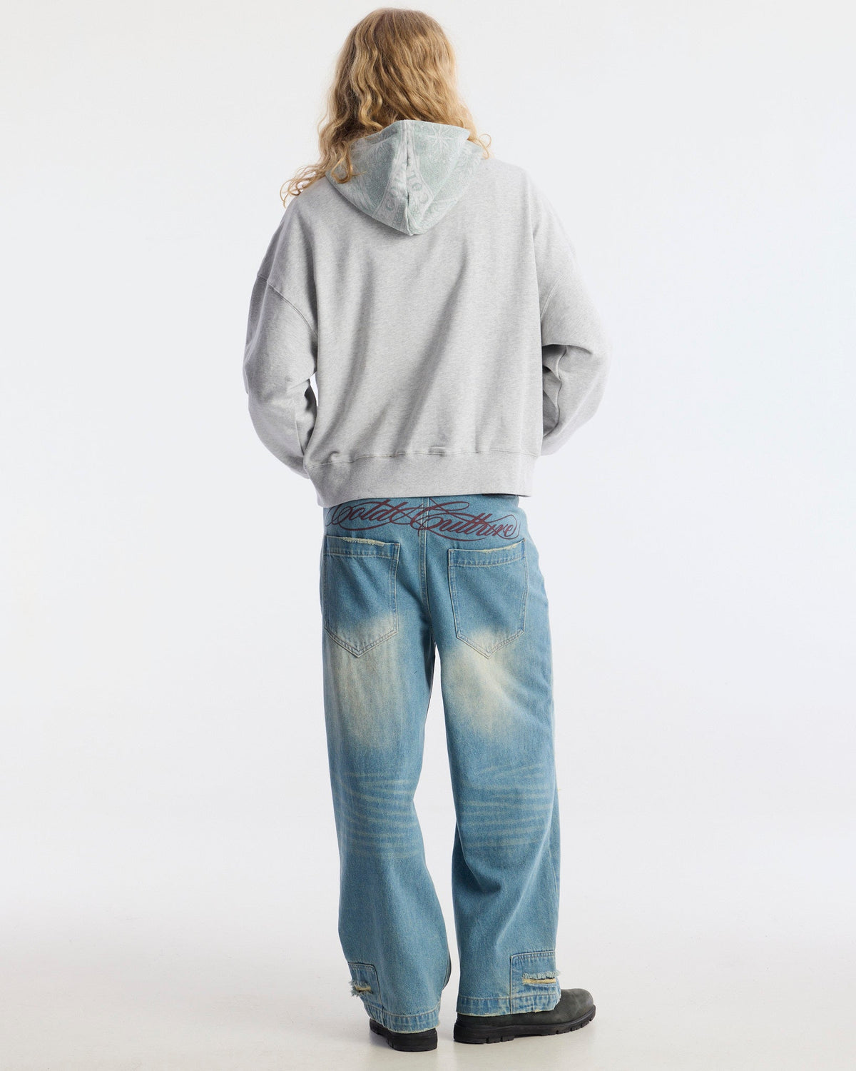 BANDS HOODIE MAN HEATHER GREY - Cold Culture