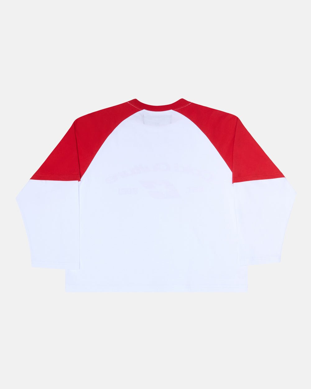 BASEBALL DOUBLE SLEEVE TEE WHITE/RED - COLD CULTURE