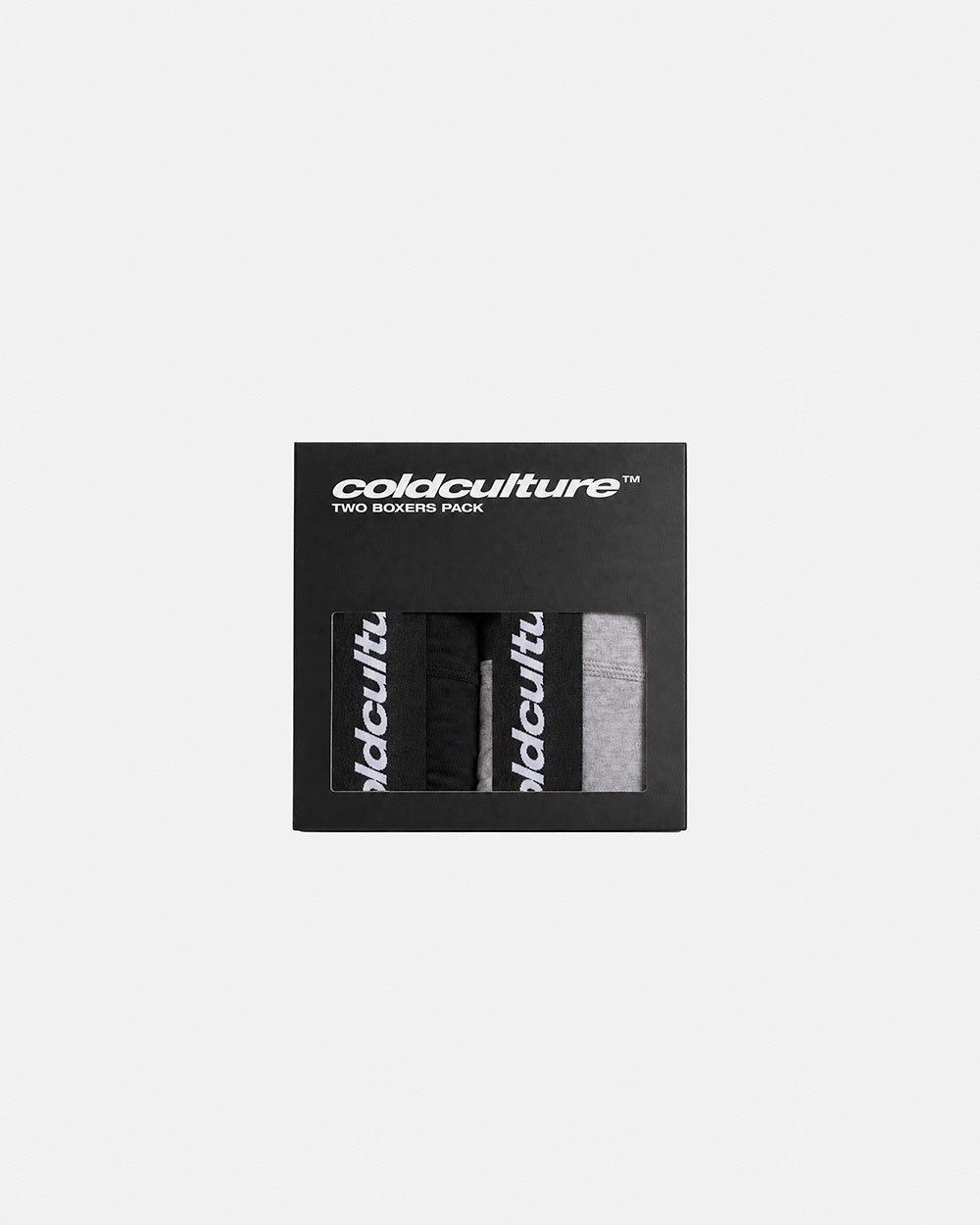 BASIC BOXERS PACK HEATHER GREY & BLACK - Cold Culture
