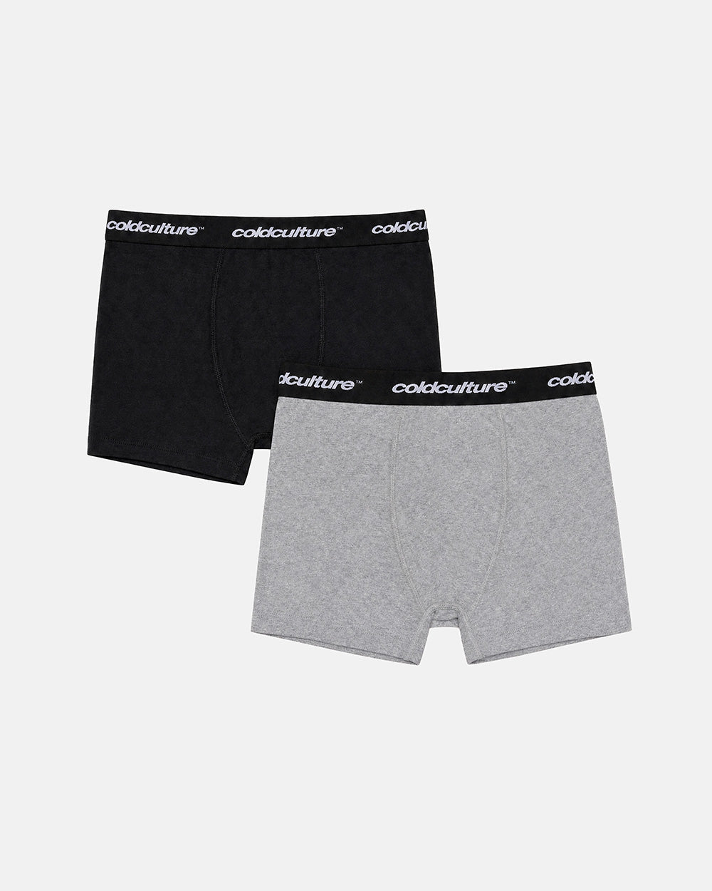 BASIC BOXERS PACK HEATHER GREY & BLACK - Cold Culture