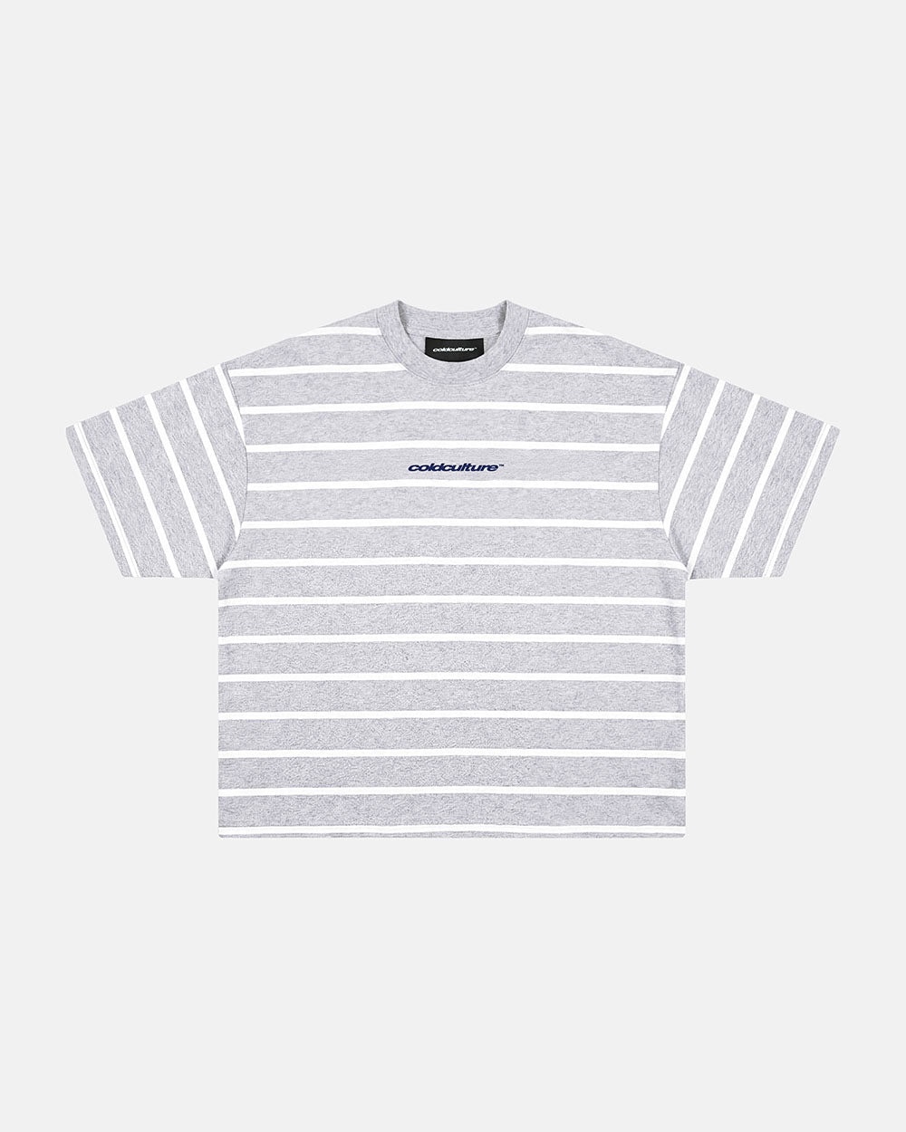 BAY STRIPE TEE GREY - Cold Culture