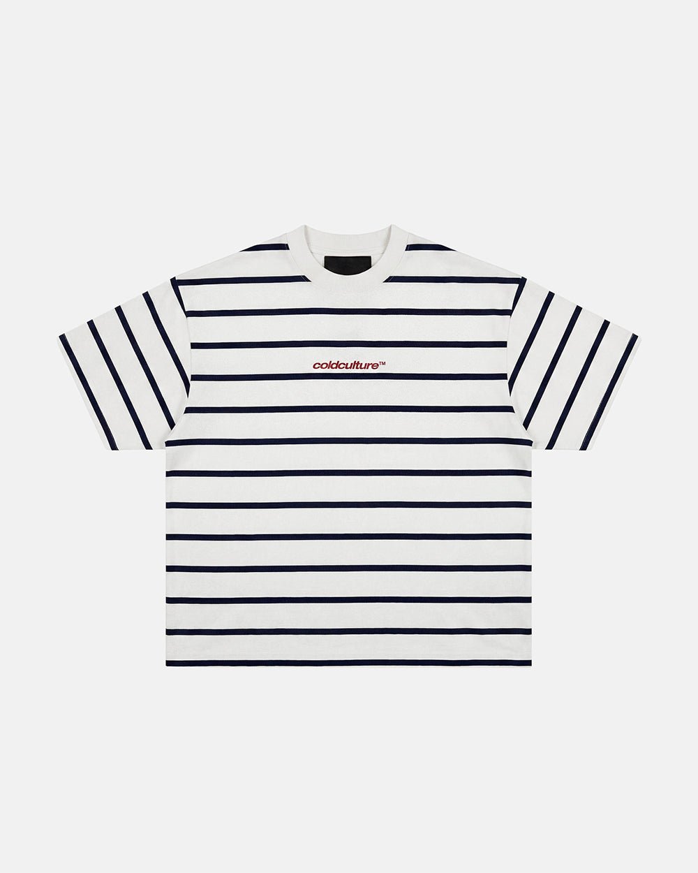 BAY STRIPE TEE WHITE - Cold Culture