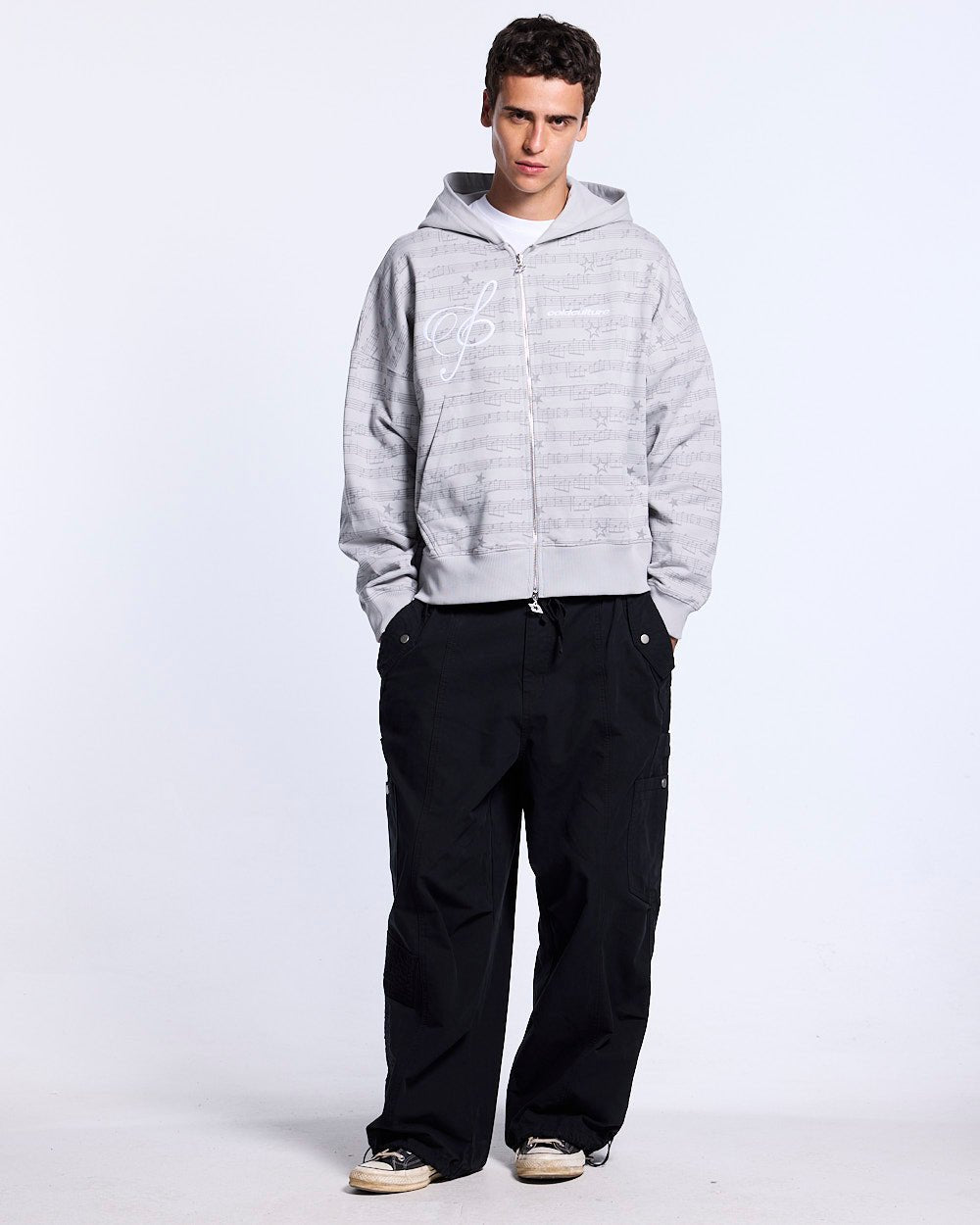 BEAT IT ZIP HOODIE GREY - Cold Culture