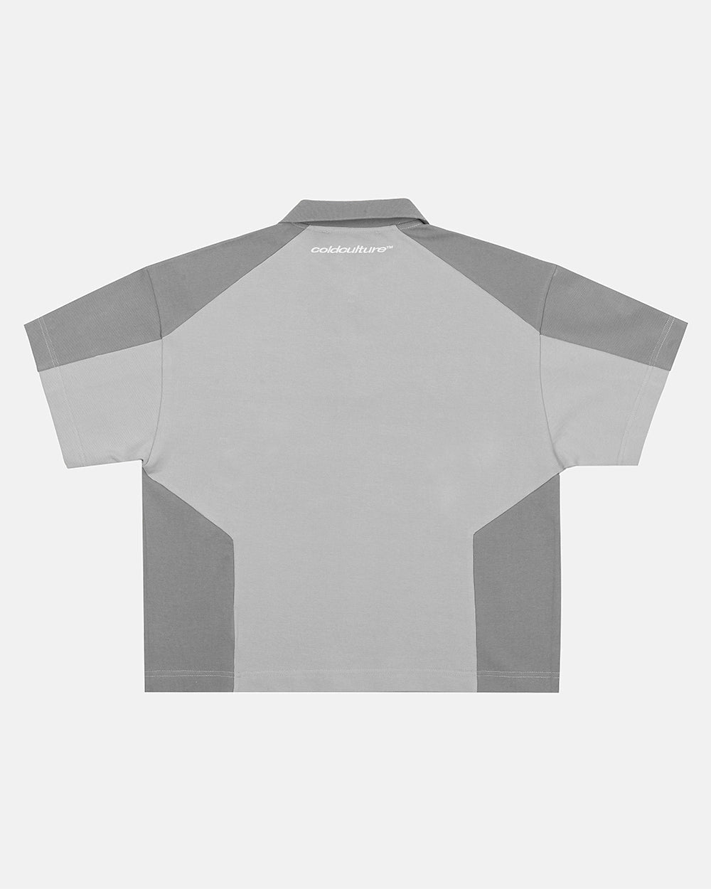BIKER POLO LIGHT GREY - Cold Culture