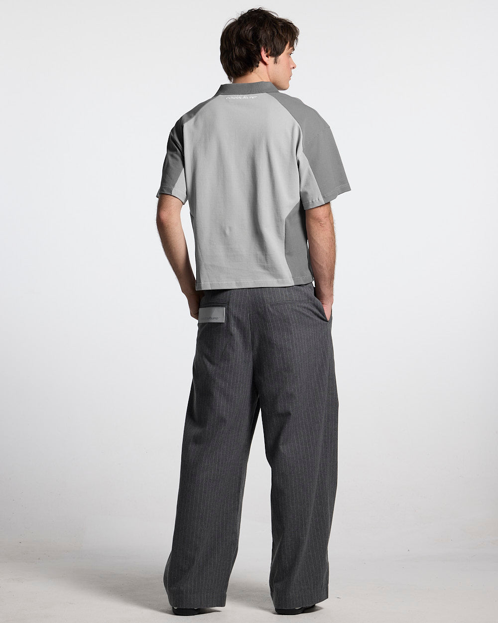 BIKER POLO LIGHT GREY - Cold Culture