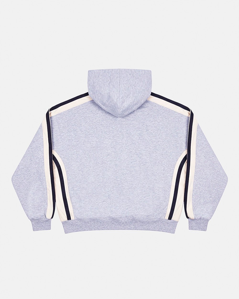 BIKER ZIP HOODIE HEATHER GREY - Cold Culture
