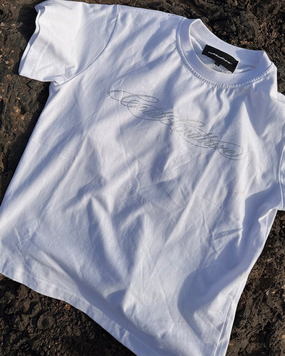 BLING REGULAR TEE WHITE - Cold Culture