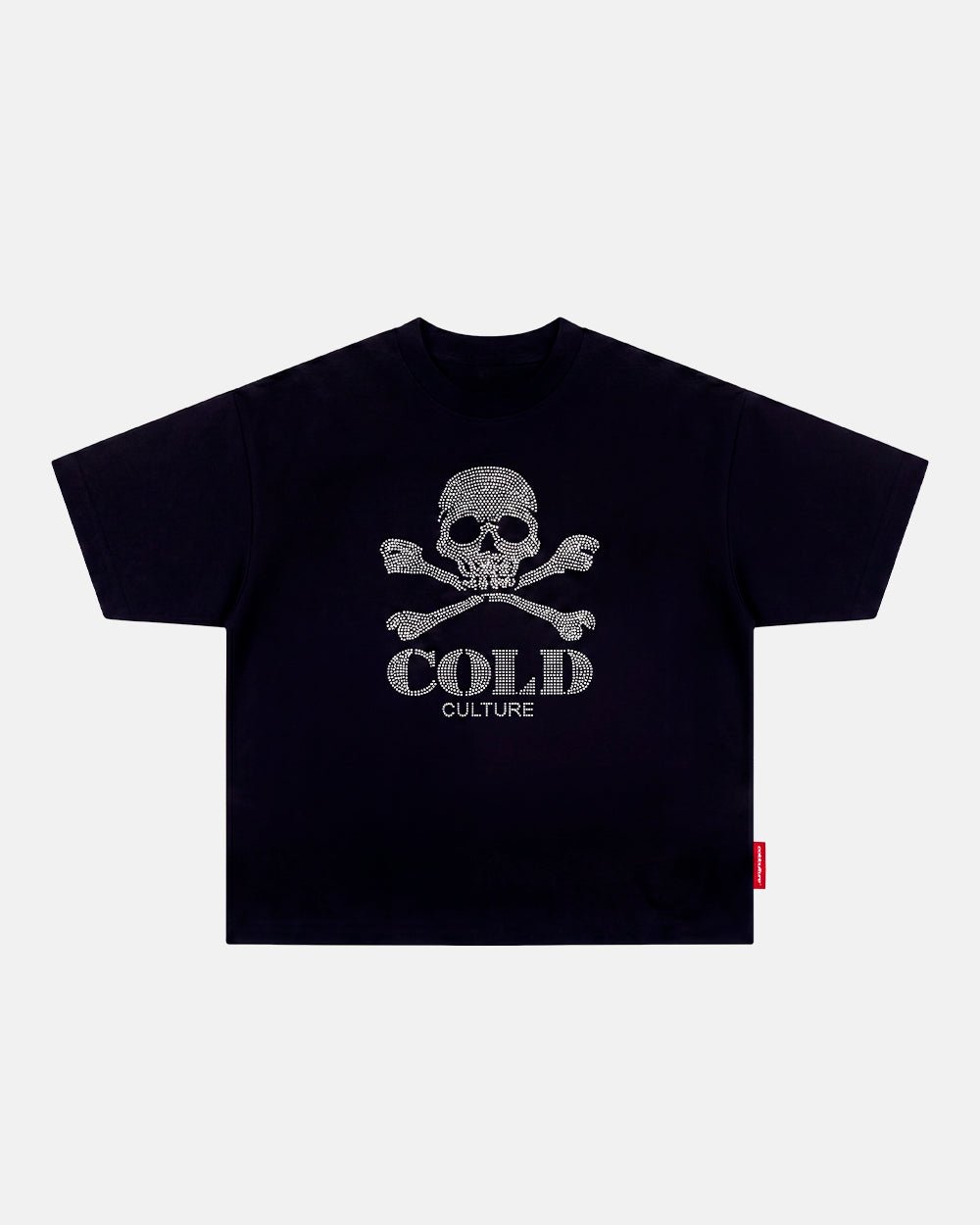 BLING SKULL TEE BLACK - Cold Culture