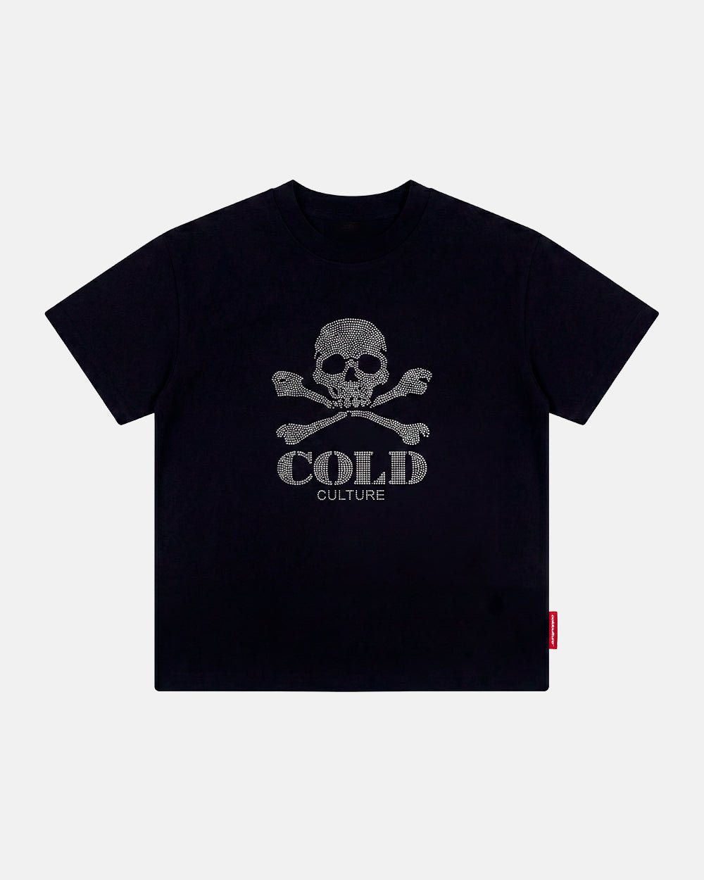 BLING SKULL TEE BLACK - Cold Culture