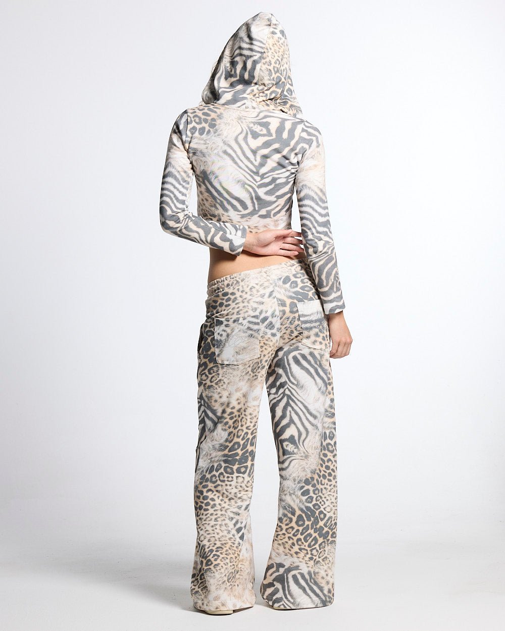 BLING SWEATPANTS LEOPARD - Cold Culture
