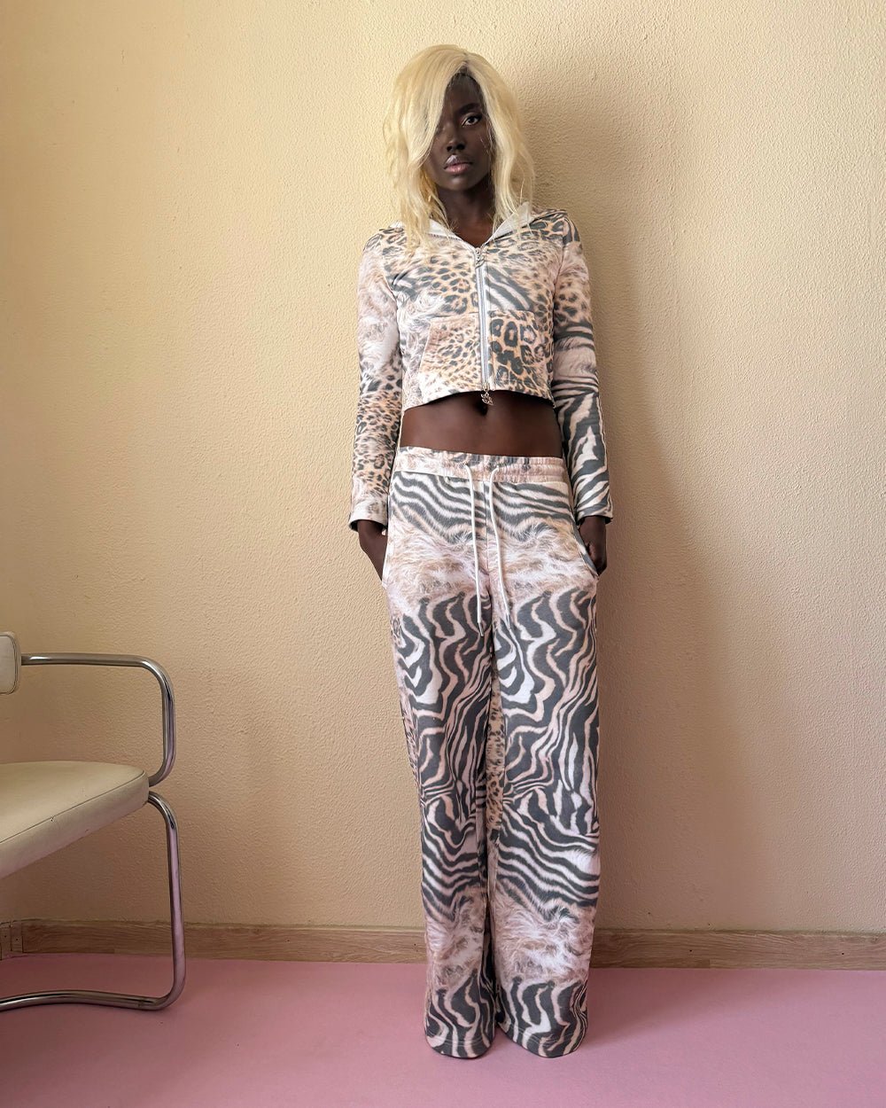 BLING SWEATPANTS LEOPARD - Cold Culture
