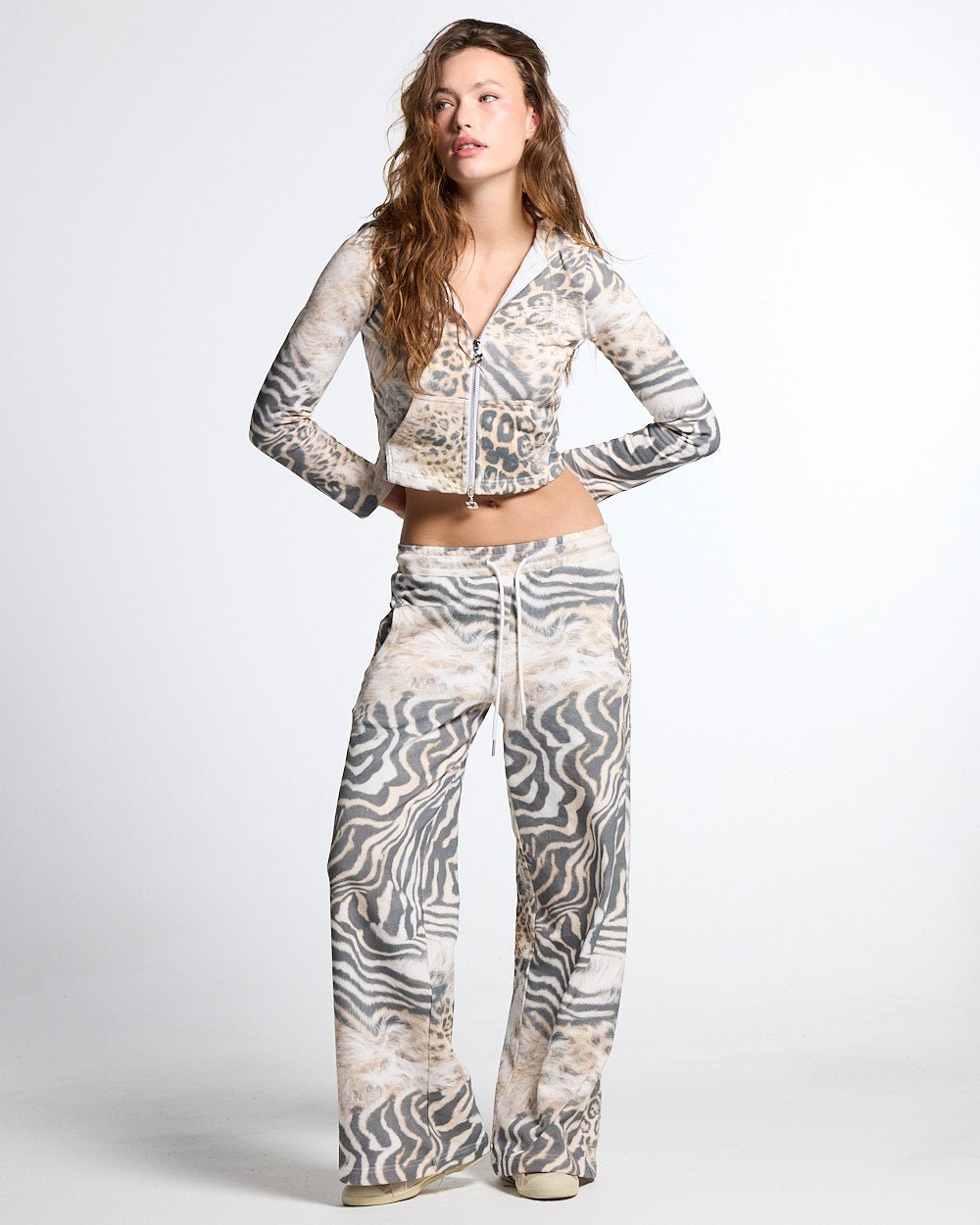 BLING SWEATPANTS LEOPARD - Cold Culture