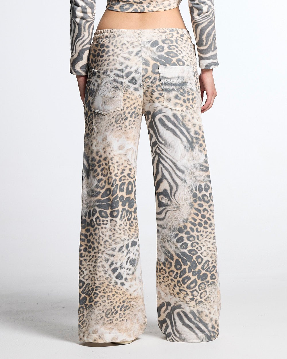 BLING SWEATPANTS LEOPARD - Cold Culture