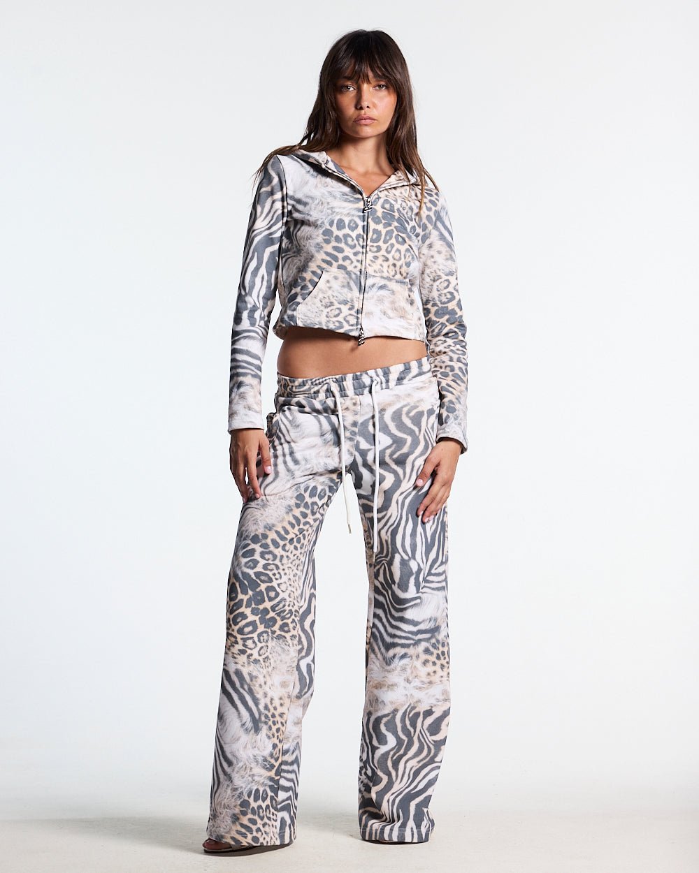 BLING SWEATPANTS LEOPARD - Cold Culture