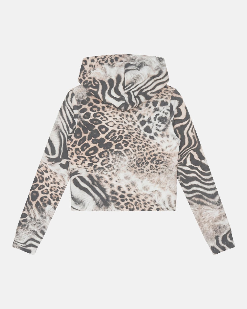 BLING ZIP HOODIE LEOPARD - Cold Culture