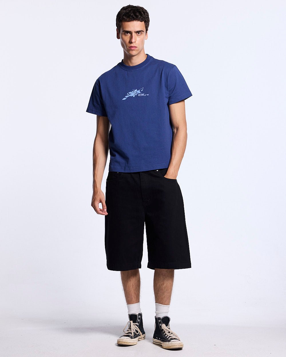 BLOOM TEE NAVY - Cold Culture