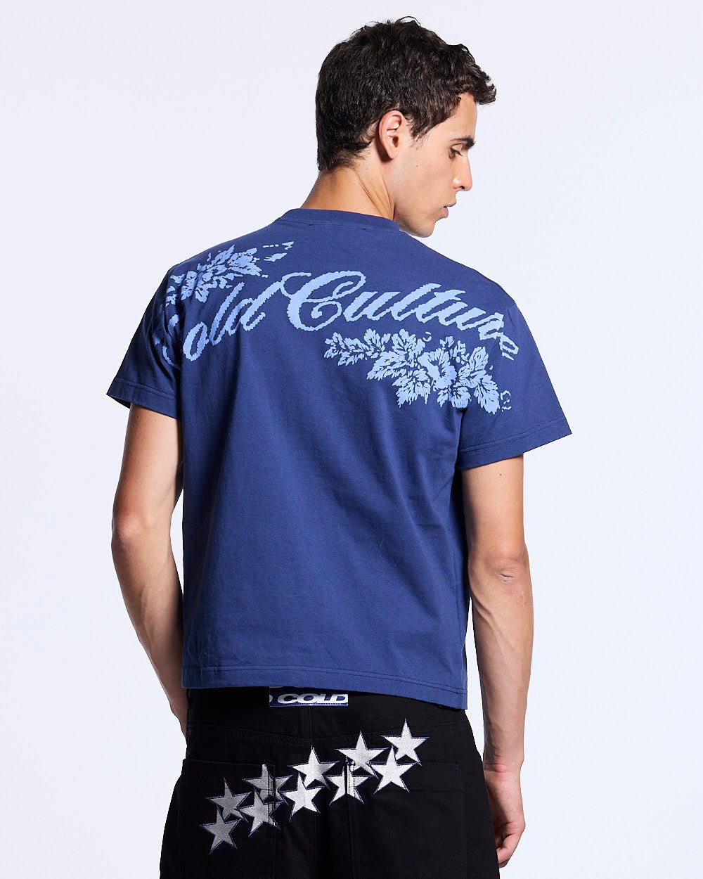 BLOOM TEE NAVY - Cold Culture