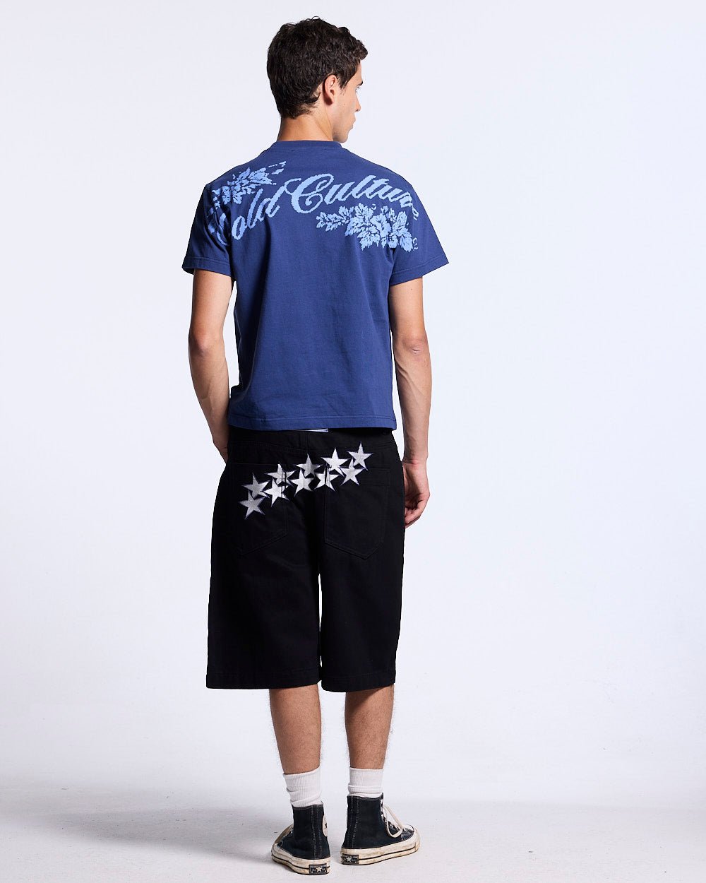 BLOOM TEE NAVY - Cold Culture