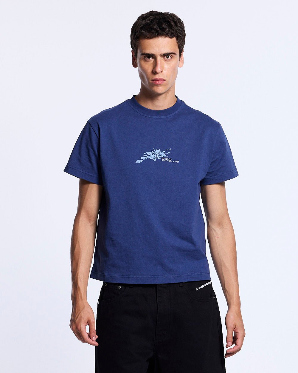 BLOOM TEE NAVY - Cold Culture