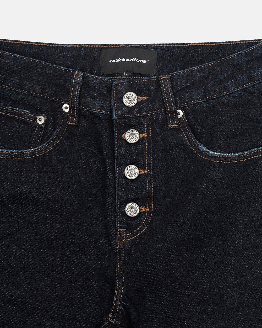 BLURRED V5 BOOTCUT PANTS RAW DENIM - Cold Culture