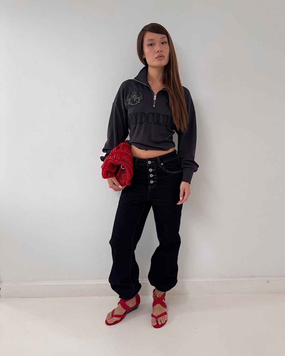 BLURRED V5 BOOTCUT PANTS RAW DENIM - Cold Culture