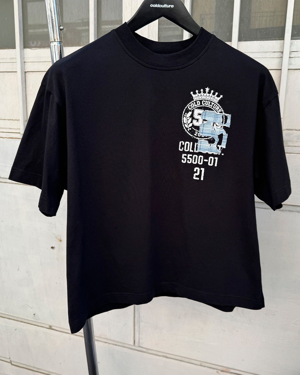 BOARDING TEE BLACK - Cold Culture