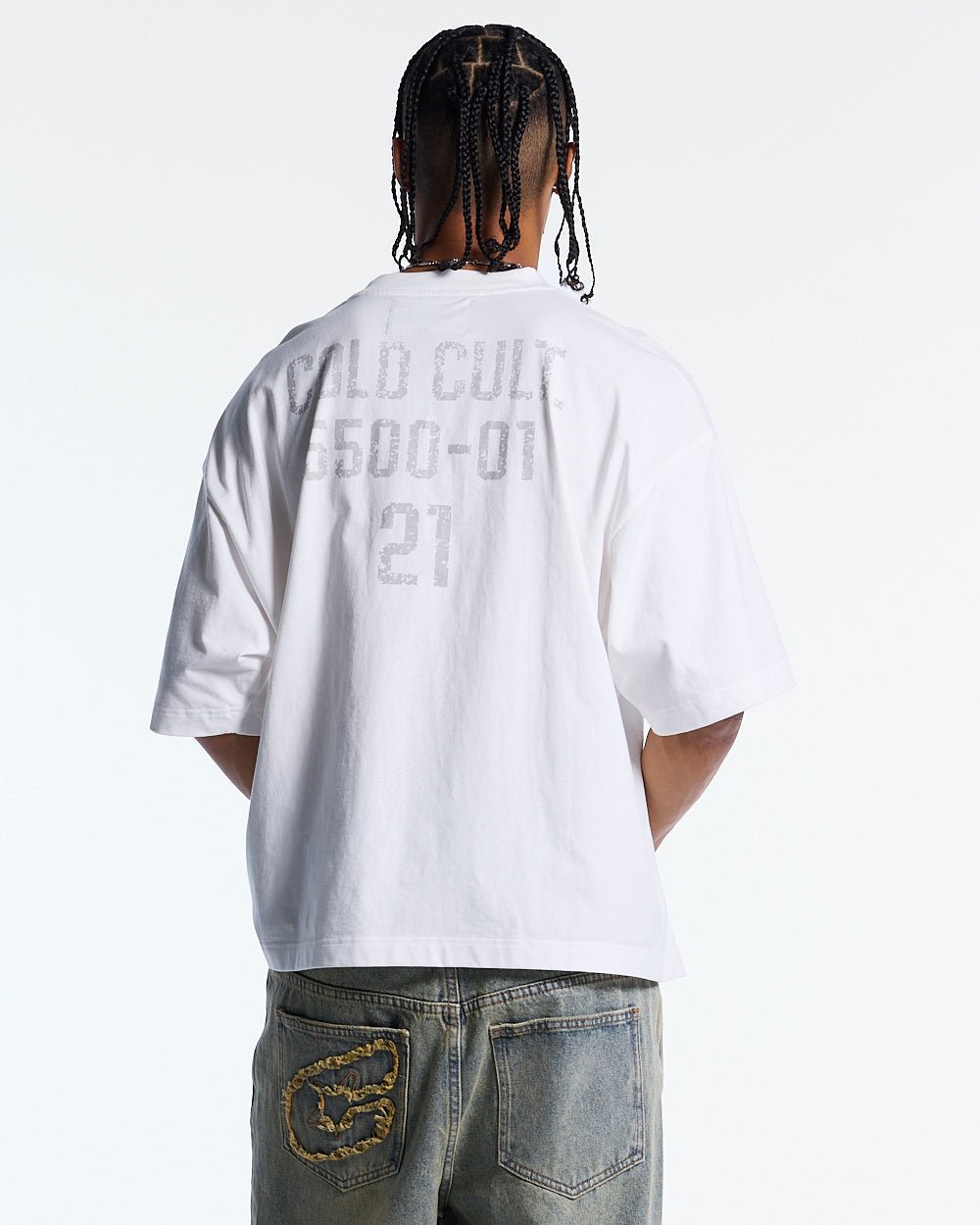 BOARDING TEE WHITE - Cold Culture