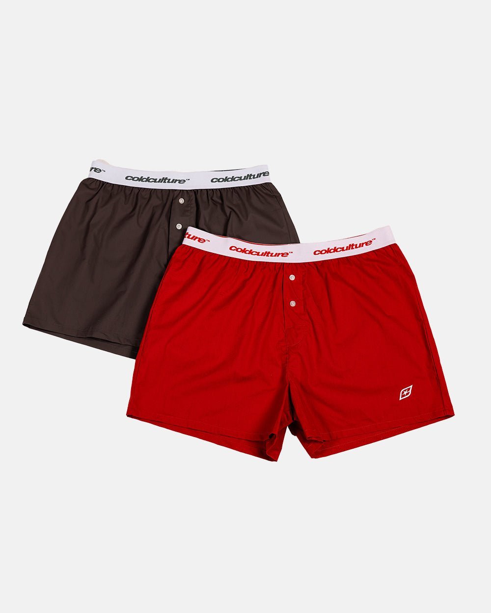 BOXERS ORIGINAL PACK VIVID RED/BROWN - COLD CULTURE