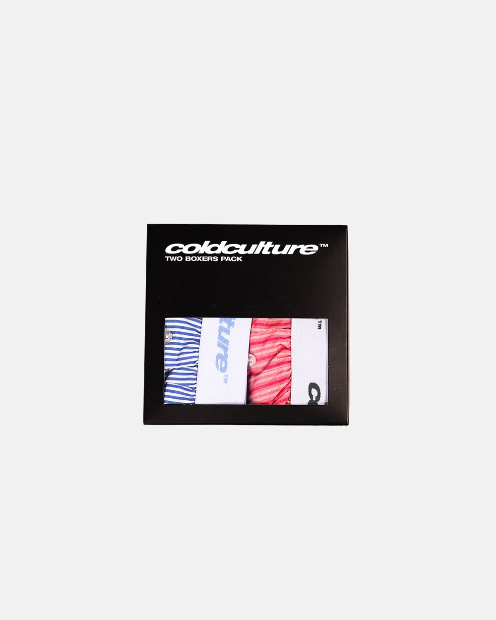 BOXERS STRIPED PACK PINK/BLUE STRIPES - COLD CULTURE