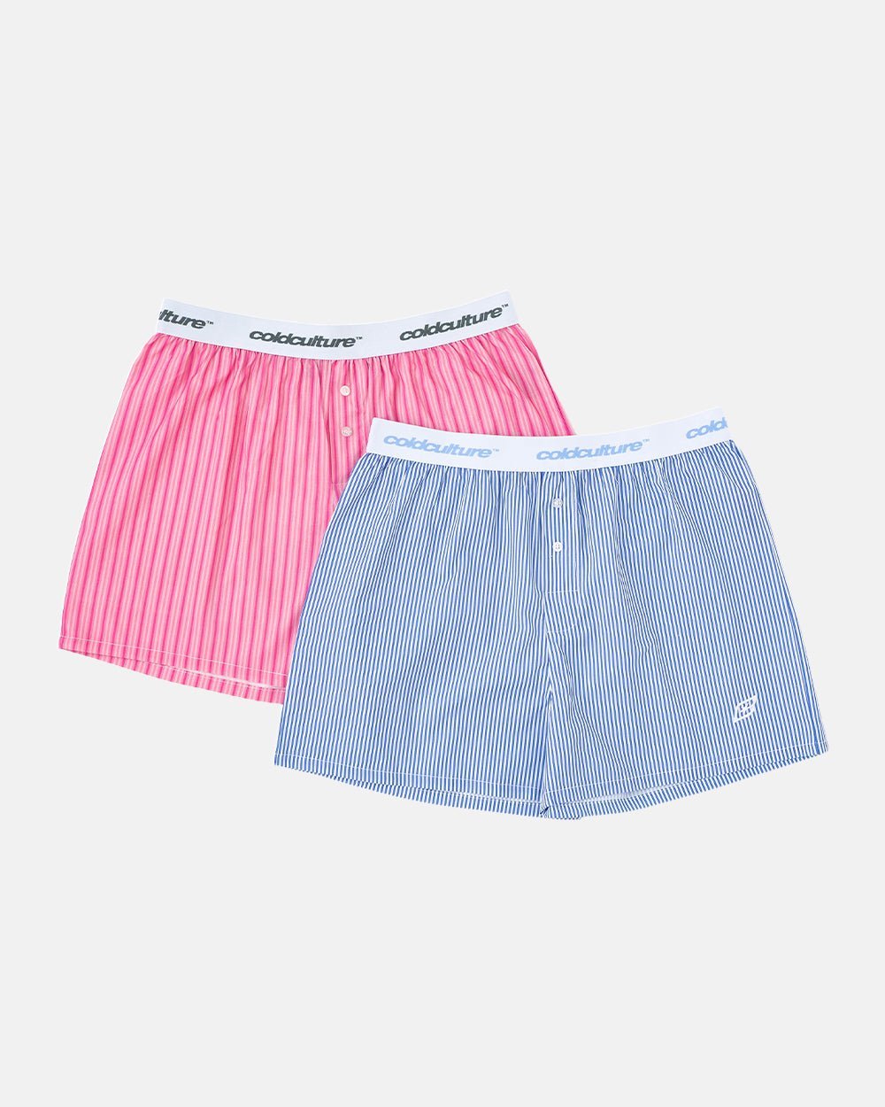 BOXERS STRIPED PACK PINK/BLUE STRIPES - COLD CULTURE