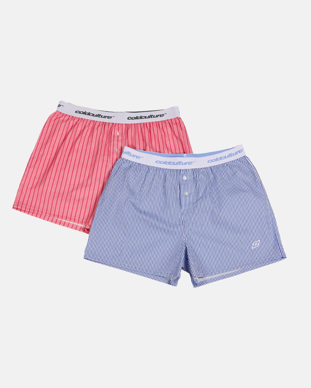 BOXERS STRIPED PACK PINK/BLUE STRIPES - COLD CULTURE