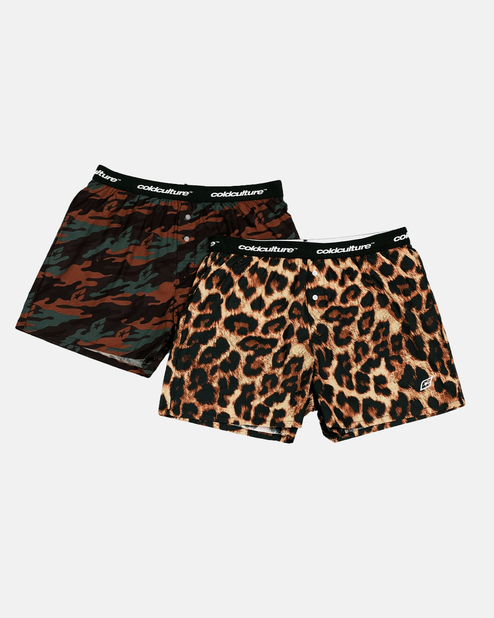 BOXERS WILD PACK CAMO GREEN/LEOPARD - COLD CULTURE