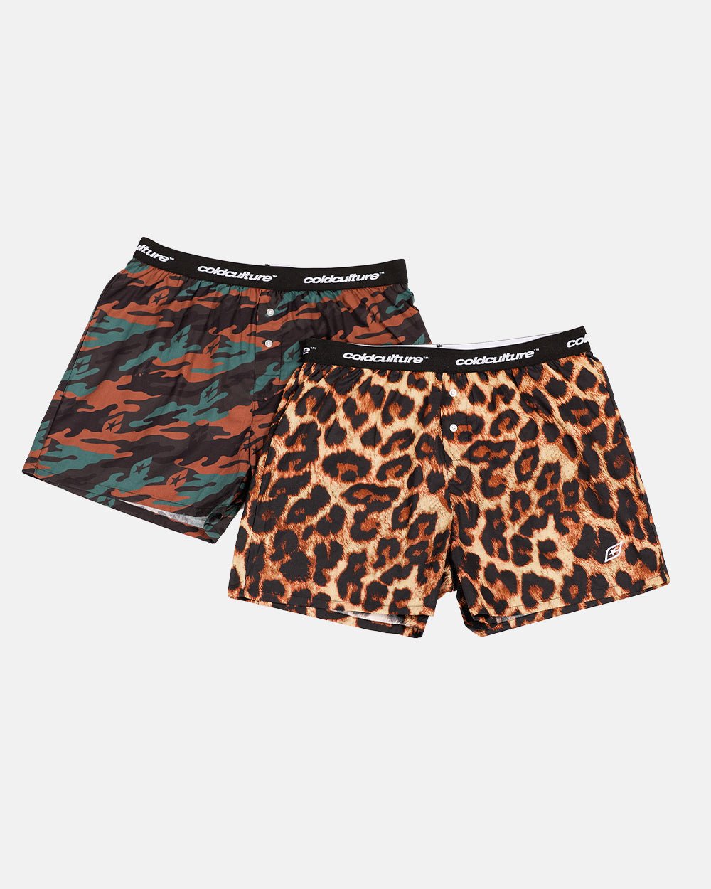 BOXERS WILD PACK CAMO GREEN/LEOPARD - COLD CULTURE