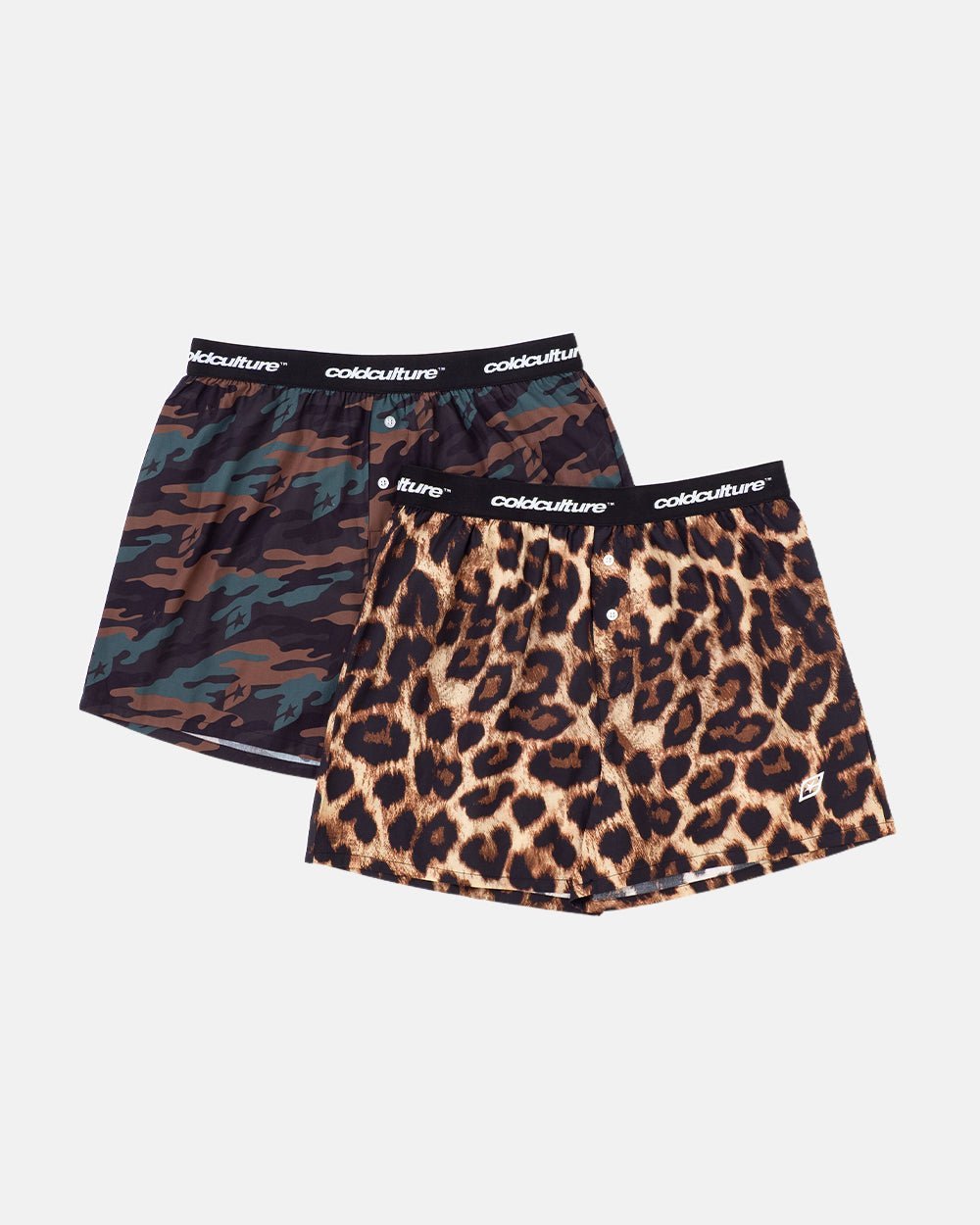 BOXERS WILD PACK CAMO GREEN/LEOPARD - COLD CULTURE