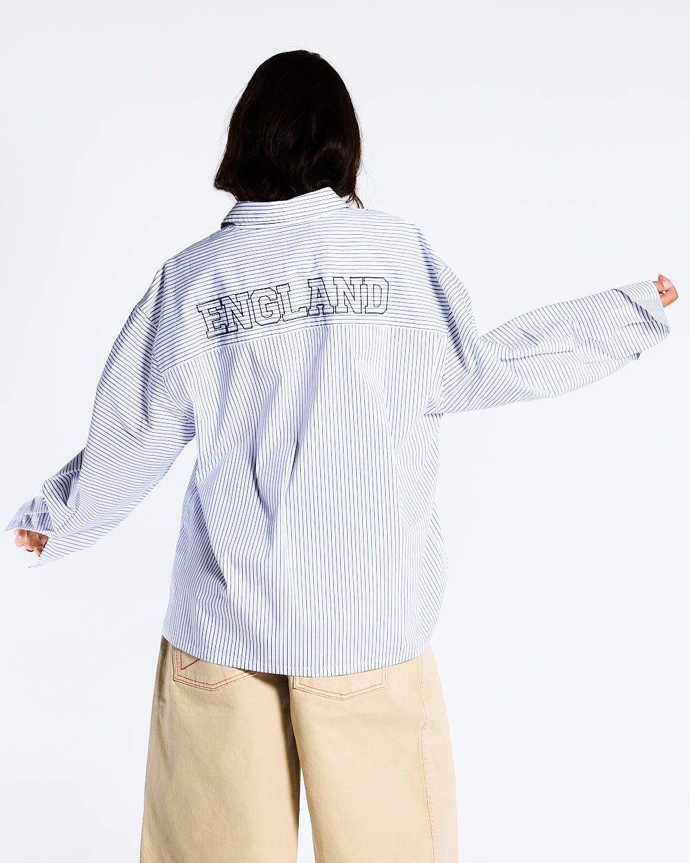 BRIGHTON SHIRT NAVY AND WHITE - COLD CULTURE