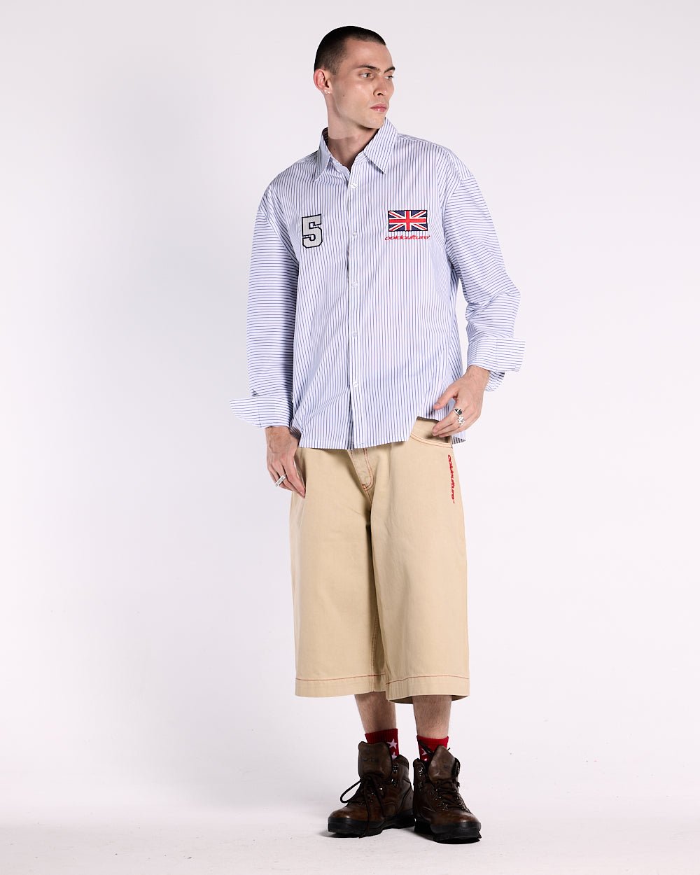 BRIGHTON SHIRT NAVY AND WHITE - COLD CULTURE