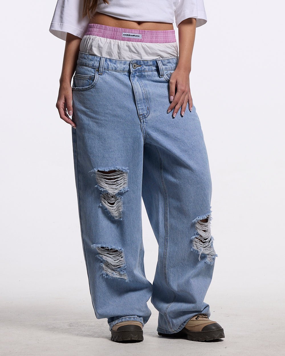 BUD V2 PANTS LIGHT BLUE DENIM - Cold Culture