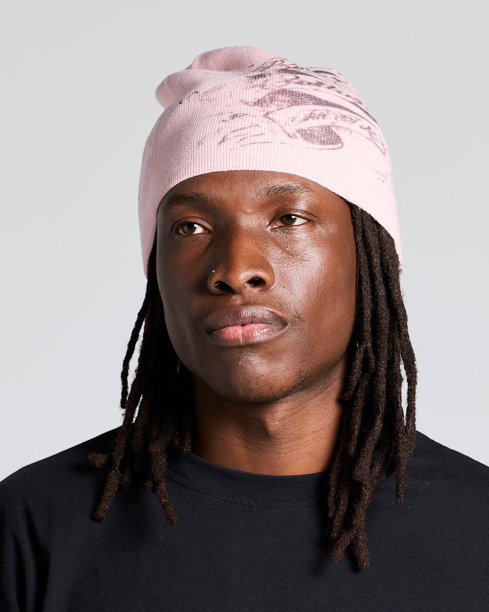 BURN ICONS BEANIE PINK - Cold Culture