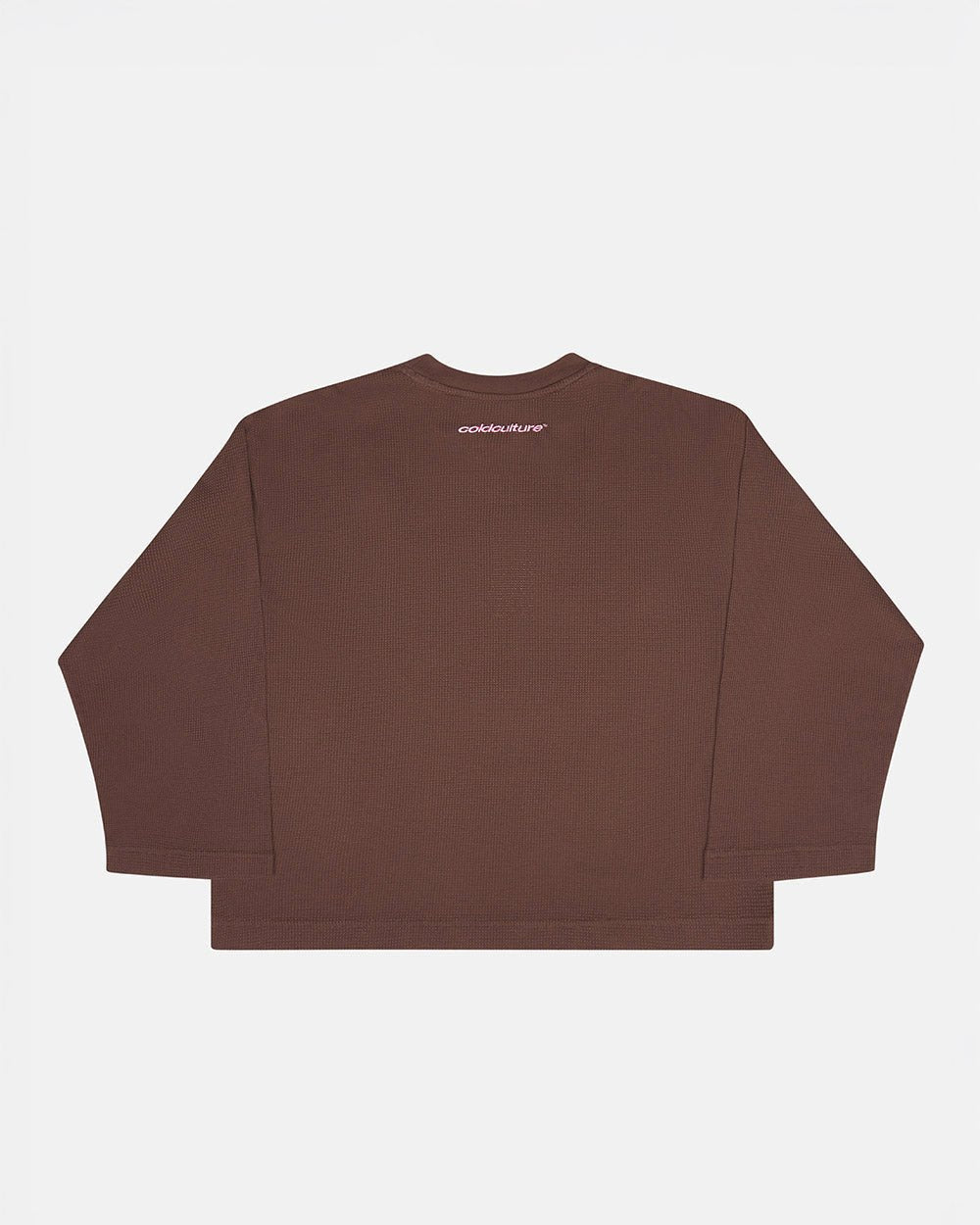 BURNT ICONS LONGSLEEVE OFF BROWN - Cold Culture