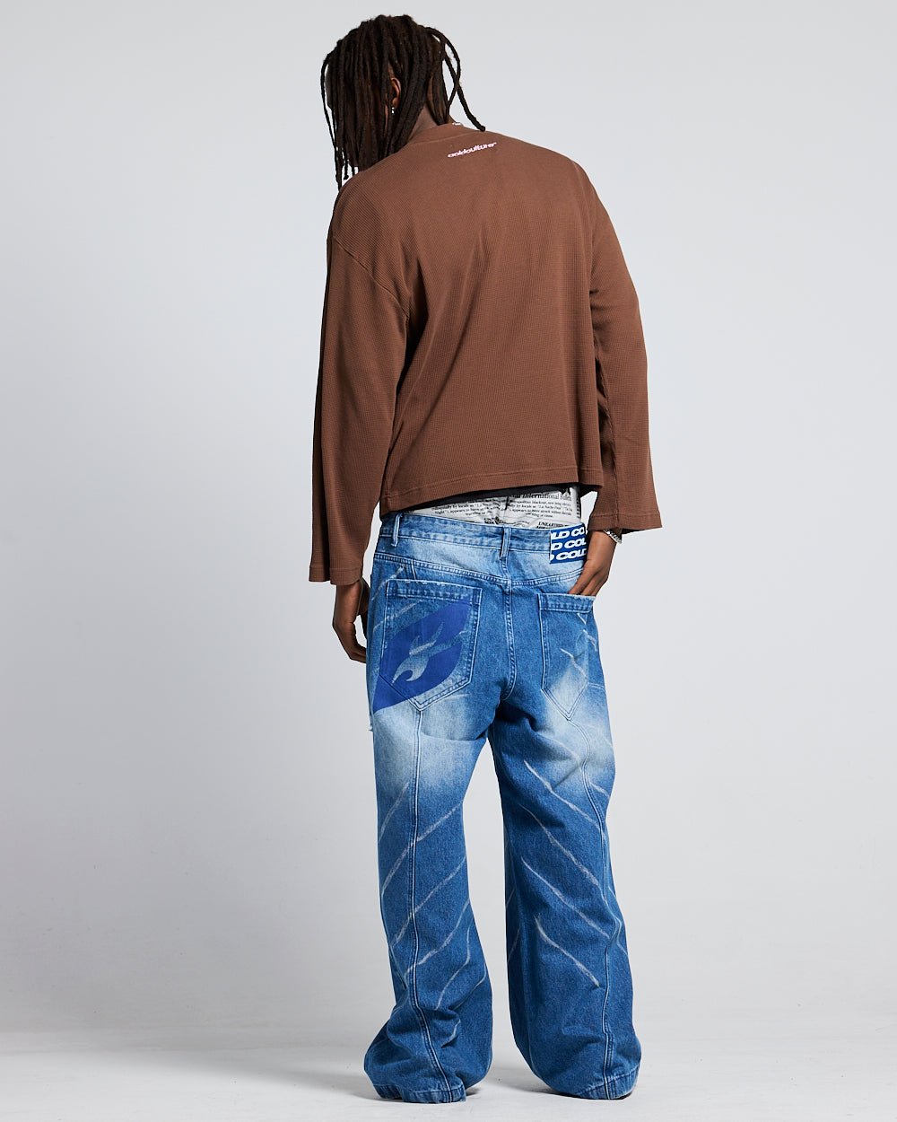 BURNT ICONS LONGSLEEVE OFF BROWN - Cold Culture