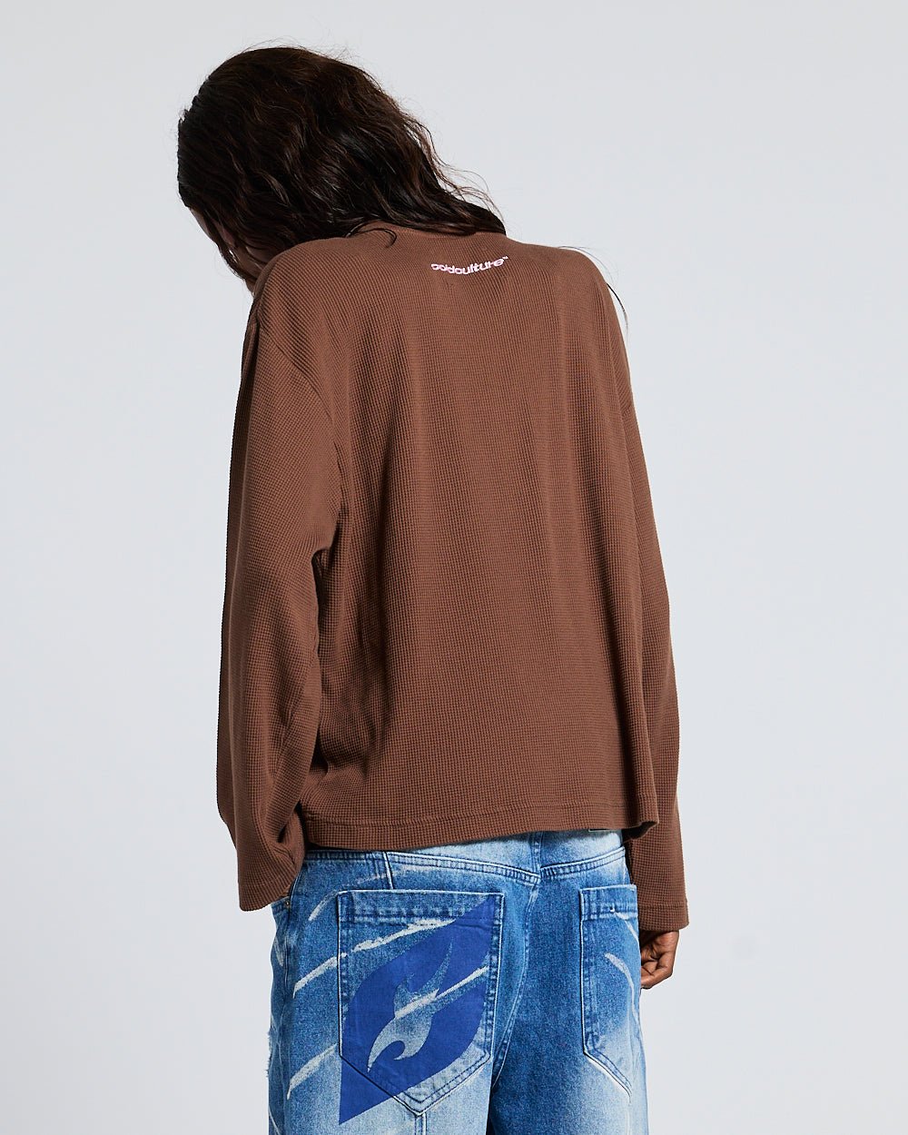 BURNT ICONS LONGSLEEVE OFF BROWN - Cold Culture